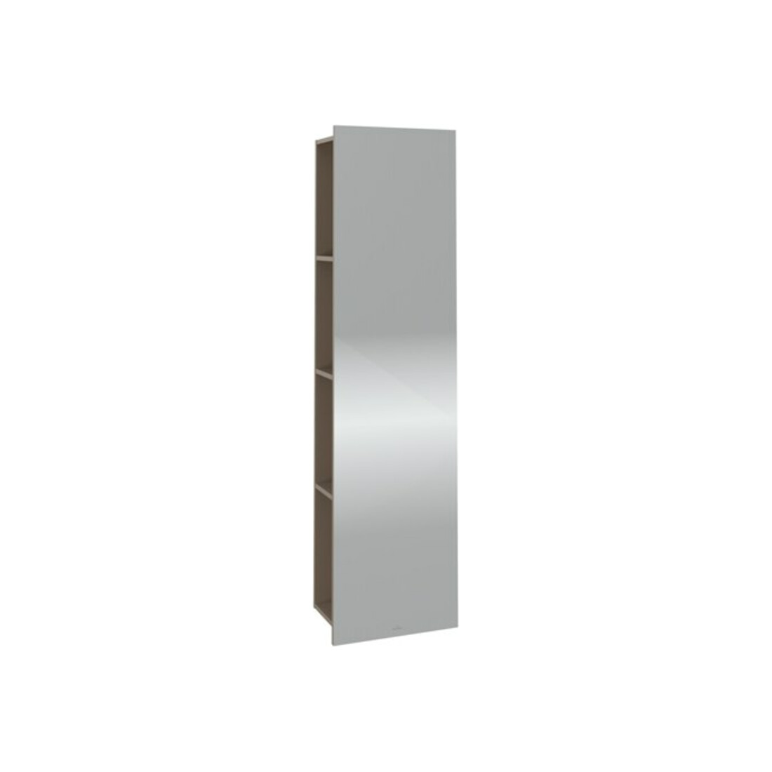 V&B Spiegelregal Subway 3.0 45x170x30cm, mit Regal links, taupe
