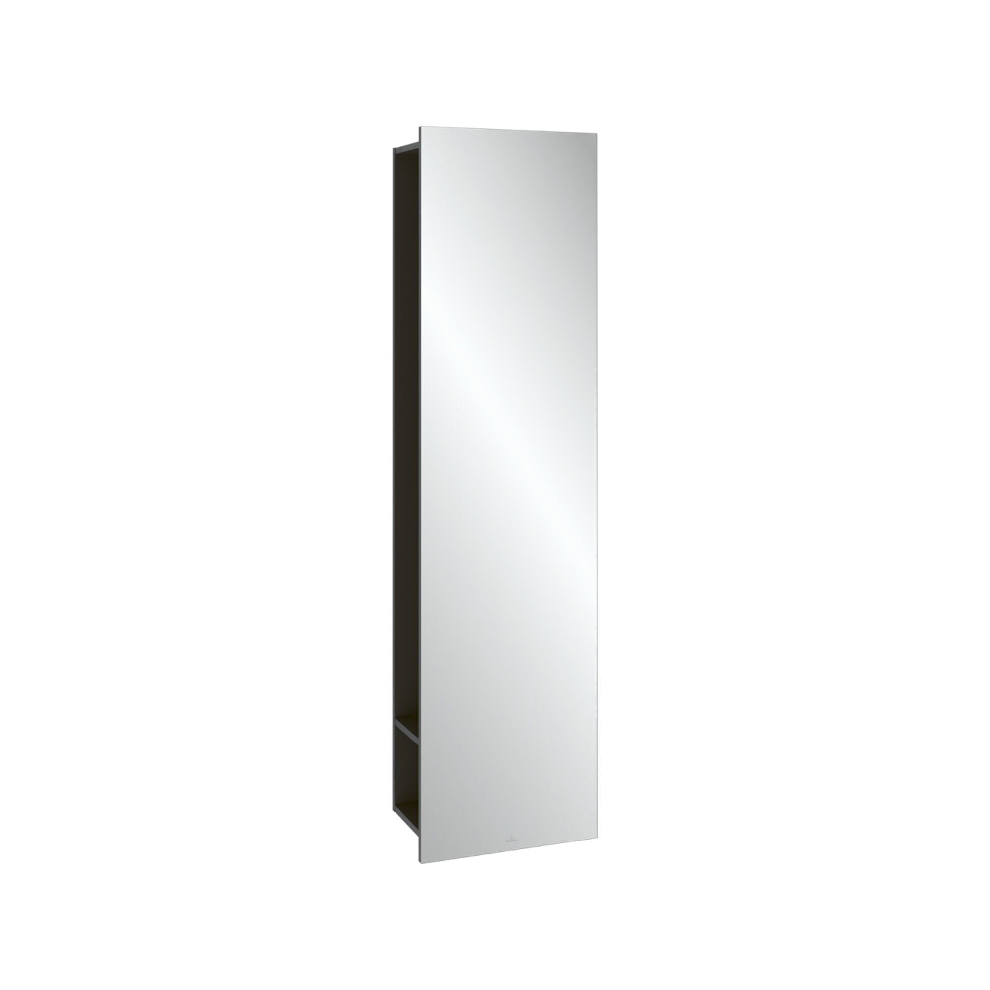 V&B Spiegelregal Subway 3.0 45x170x30cm, mit Regal links, wine red ; Villeroy & Boch