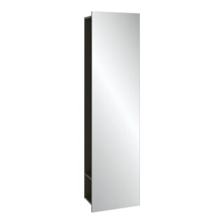 V&B Spiegelregal Subway 3.0 45x170x30cm, mit Regal rechts, black oak