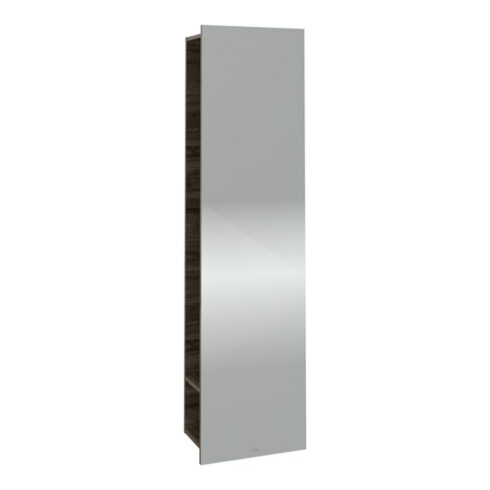 V&B Spiegelregal Subway 3.0 45x170x30cm, mit Regal rechts, stone oak