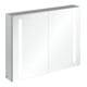 V&B Spiegelschrank MY VIEW 14 100x75x17,3cm, 26,4 W, LED, 2 portes-1