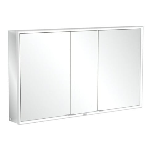 V&B Spiegelschrank MY VIEW NOW 130x75x16,8cm, LED, 3 portes, allumage/extinction