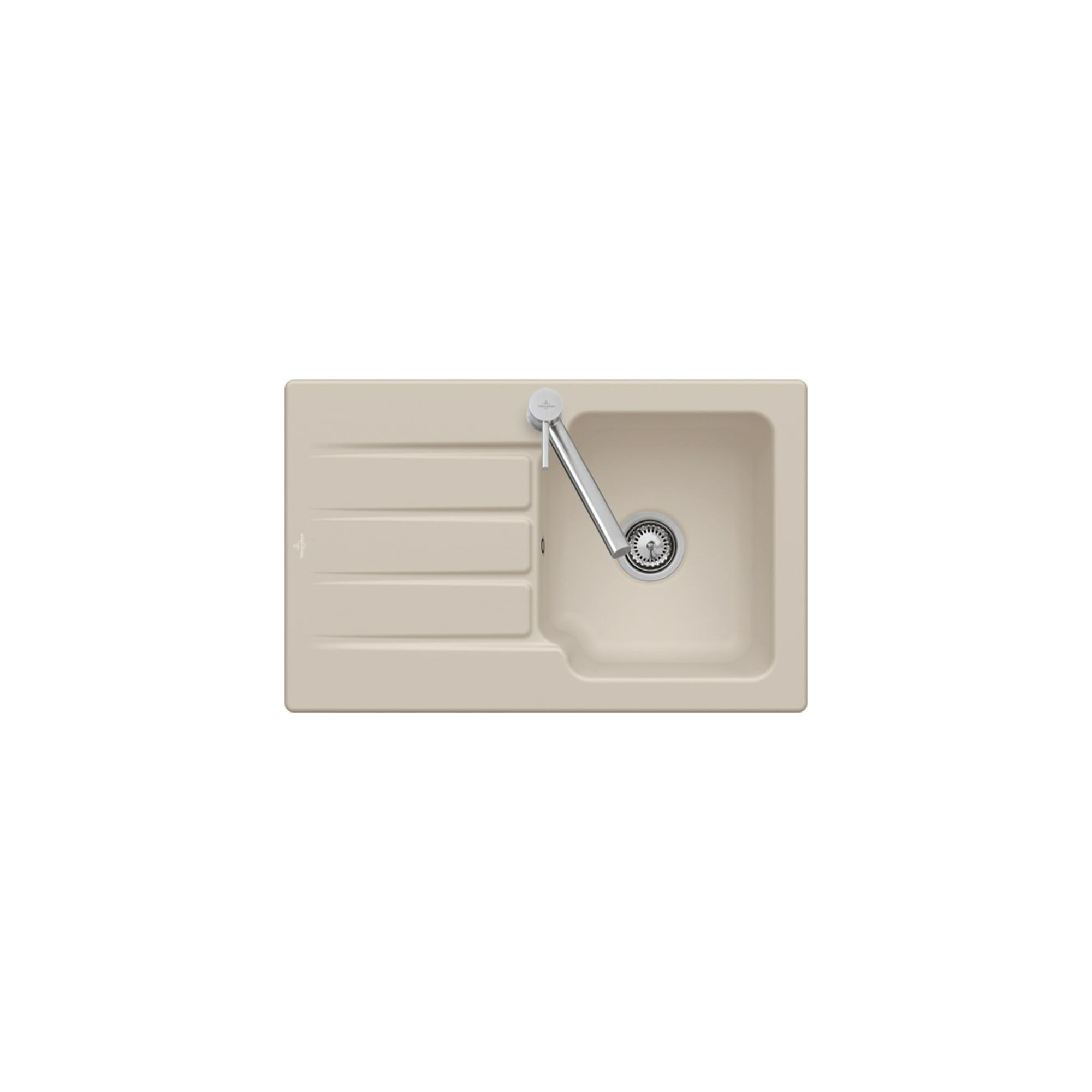 V&B Spüle Architectura 45 m Abl.garn, Exzenter, sn wh. CeramicPlus ; Villeroy & Boch