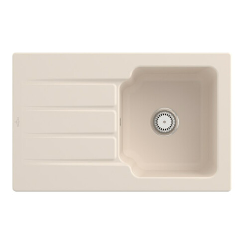 V&B Spüle Architectura 45 m Abl.garn, Hand., ivory CeramicPlus