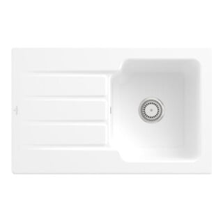 V&B Spüle Architectura 45 m Abl.garn, Hand., st. white CeramicPlus
