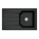 V&B Spüle Architectura 45 m Abl.garn, Handbetätigung, pure black-1