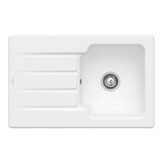 V&B Spüle Architectura 45 Spülbecken, stone white CeramicPlus