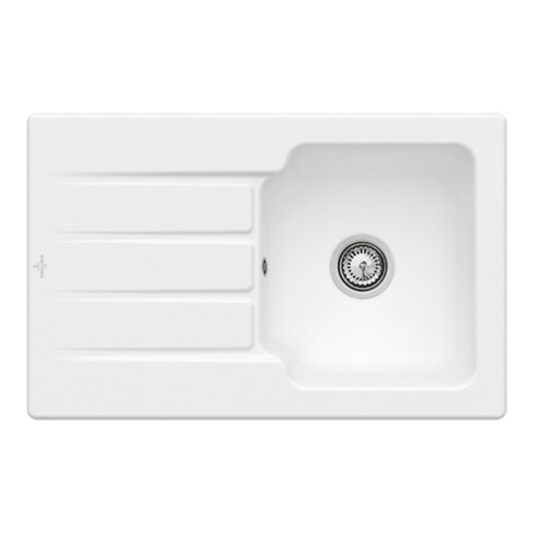 V&B Spüle Architectura 45 Spülbecken, stone white CeramicPlus