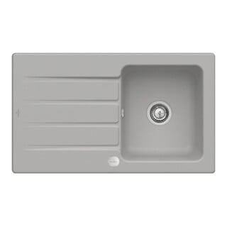 V&B Spüle Architectura 50 m Abl.garn, Exzenter, fossil CeramicPlus