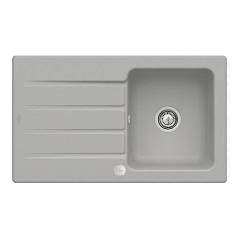 V&B Spüle Architectura 50 m Abl.garn, Exzenter, fossil CeramicPlus