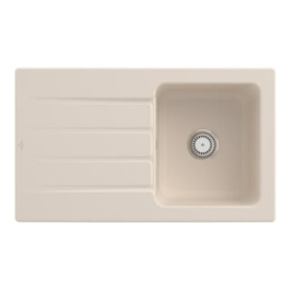 V&B Spüle Architectura 50 m Abl.garn, Hand., ivory CeramicPlus