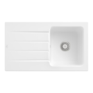 V&B Spüle Architectura 50 m Abl.garn, Hand., st. white CeramicPlus
