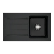 V&B Spüle Architectura 50 m Abl.garn, Handbetätigung, pure black