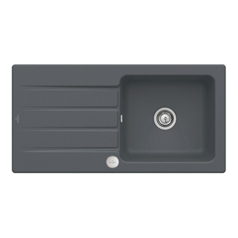 V&B Spüle Architectura 60 m Abl.garn, Exzenter, gra CeramicPlus