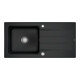 V&B Spüle Architectura 60 m Abl.garn, Exzenter, pure black-1