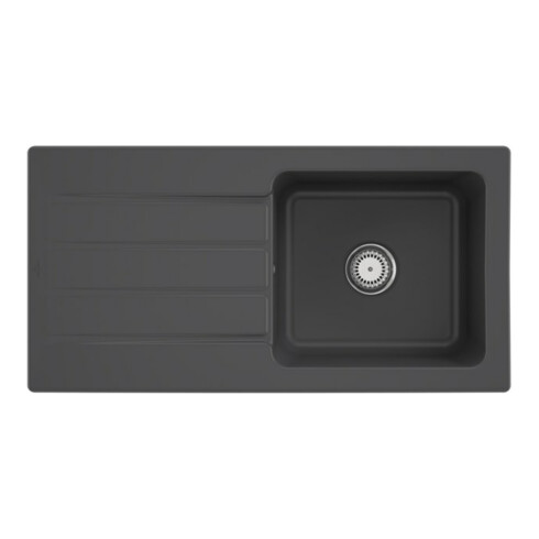 V&B Spüle Architectura 60 m Abl.garn, Hand., graphit CeramicPlus