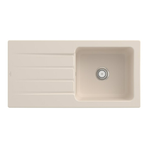 V&B Spüle Architectura 60 m Abl.garn, Hand., ivory CeramicPlus