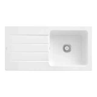V&B Spüle Architectura 60 m Abl.garn, Hand., sn white CeramicPlus