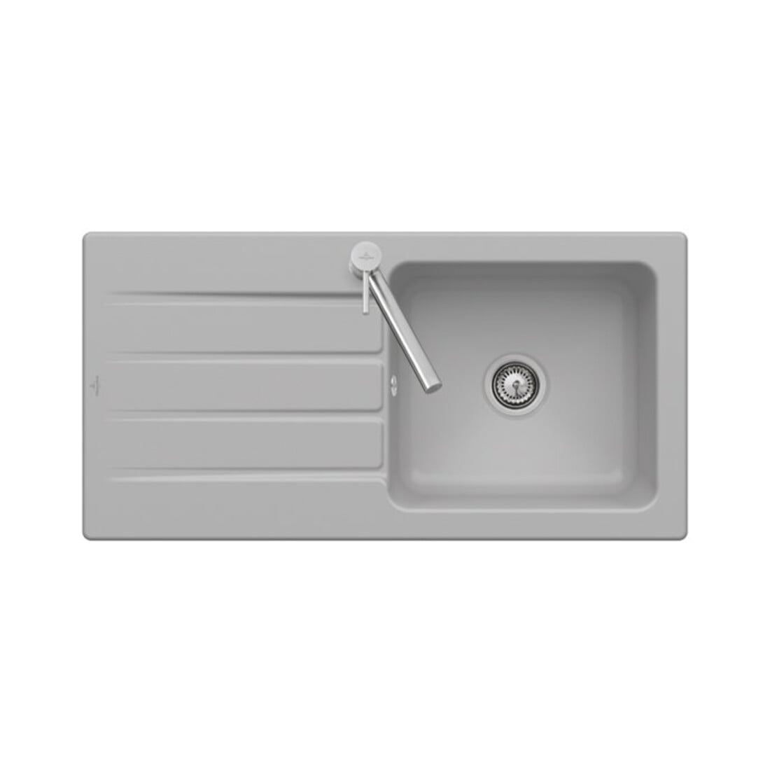 V&B Spüle Architectura 60 Spülbecken, stone white CeramicPlus