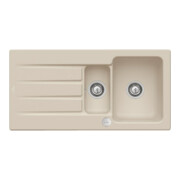V&B Spüle Architectura 60 XR m Abl.garn, rd m Exzenter, almond C-plus