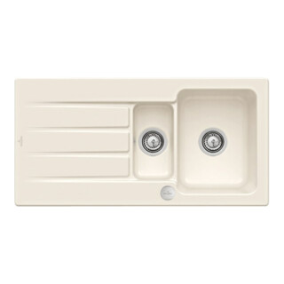 V&B Spüle Architectura 60 XR m Abl.garn, rd m Exzenter, crema C-plus