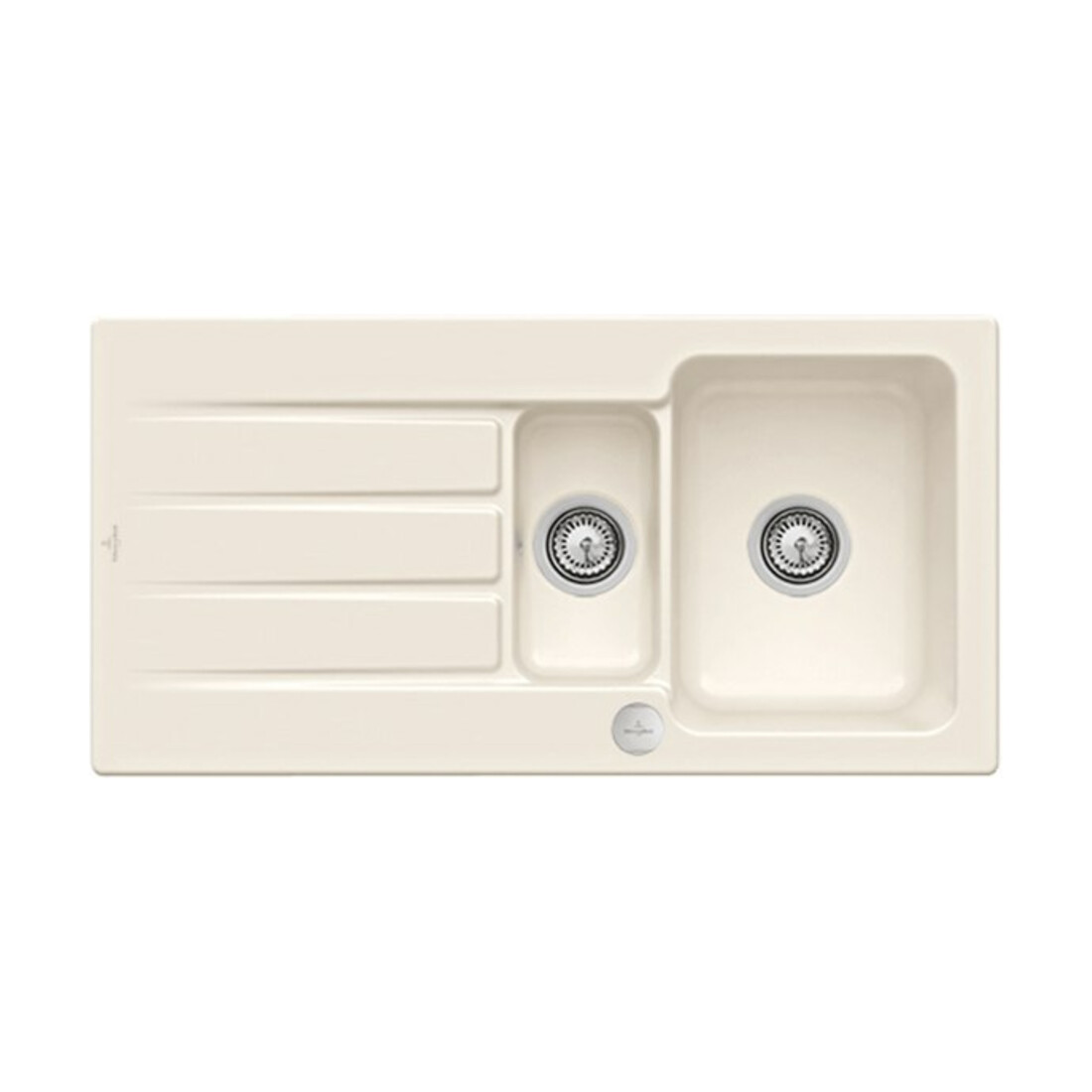 V&B Spüle Architectura 60 XR m Abl.garn, rd m Exzenter, crema C-plus