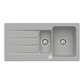 V&B Spüle Architectura 60 XR m Abl.garn, rd m Exzenter, fossil C-plus