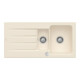 V&B Spüle Architectura 60 XR m Abl.garn, rd m Exzenter, ivory C-plus-1