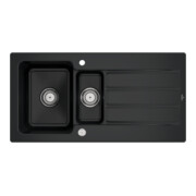 V&B Spüle Architectura 60 XR m Abl.garn, rd m Exzenter, pure black