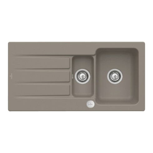 V&B Spüle Architectura 60 XR m Abl.garn, rd m Exzenter, timber C-plus