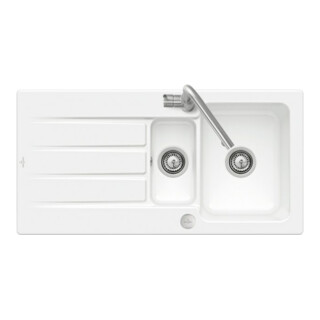 V&B Spüle Architectura 60 XR m Abl.garn, rd m Exzenter, we alp C-plus