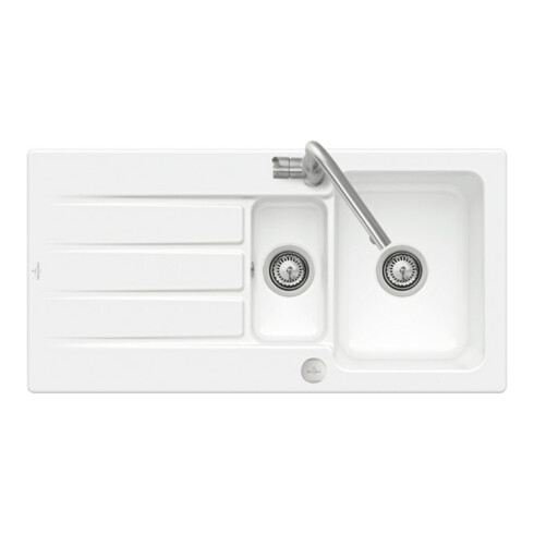 V&B Spüle Architectura 60 XR m Abl.garn, rd m Exzenter, we alp C-plus