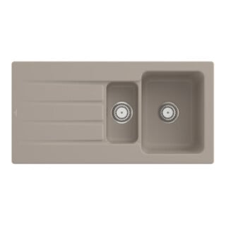 V&B Spüle Architectura 60 XR m Abl.garn, rd m Hand., almond C-plus