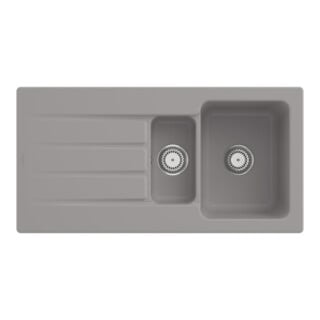 V&B Spüle Architectura 60 XR m Abl.garn, rd m Hand., fossil C-plus