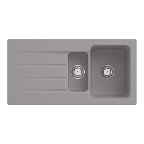 V&B Spüle Architectura 60 XR m Abl.garn, rd m Hand., fossil C-plus