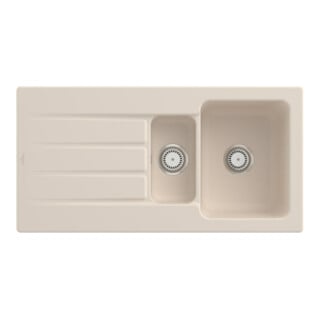 V&B Spüle Architectura 60 XR m Abl.garn, rd m Hand., ivory C-plus