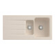 V&B Spüle Architectura 60 XR m Abl.garn, rd m Hand., ivory C-plus-1