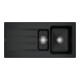 V&B Spüle Architectura 60 XR m Abl.garn, rd m Hand., pure black-1