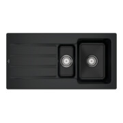 V&B Spüle Architectura 60 XR m Abl.garn, rd m Hand., pure black
