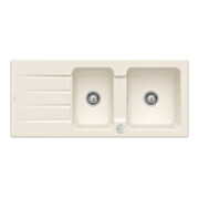V&B Spüle Architectura 80 m Abl.garn, Exzenter, crema CeramicPlus