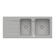 V&B Spüle Architectura 80 m Abl.garn, Exzenter, fossil CeramicPlus