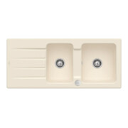 V&B Spüle Architectura 80 m Abl.garn, Exzenter, ivory CeramicPlus