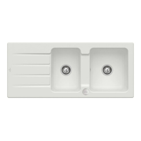 V&B Spüle Architectura 80 m Abl.garn, Exzenter, steam CeramicPlus