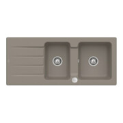 V&B Spüle Architectura 80 m Abl.garn, Exzenter, timber CeramicPlus