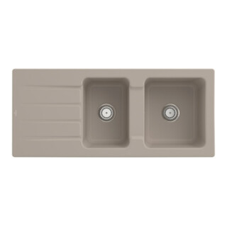 V&B Spüle Architectura 80 m Abl.garn, Hand., almond CeramicPlus