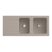 V&B Spüle Architectura 80 m Abl.garn, Hand., almond CeramicPlus