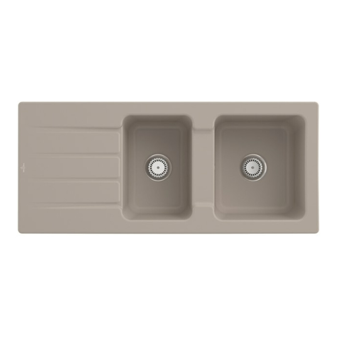 V&B Spüle Architectura 80 m Abl.garn, Hand., almond CeramicPlus