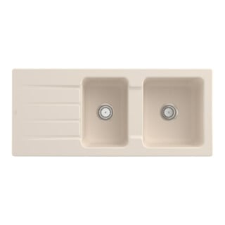 V&B Spüle Architectura 80 m Abl.garn, Hand., ivory CeramicPlus