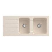 V&B Spüle Architectura 80 m Abl.garn, Hand., ivory CeramicPlus