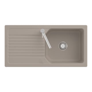 V&B Spüle Linara 60 m Abl.garn, Hand., almond CeramicPlus